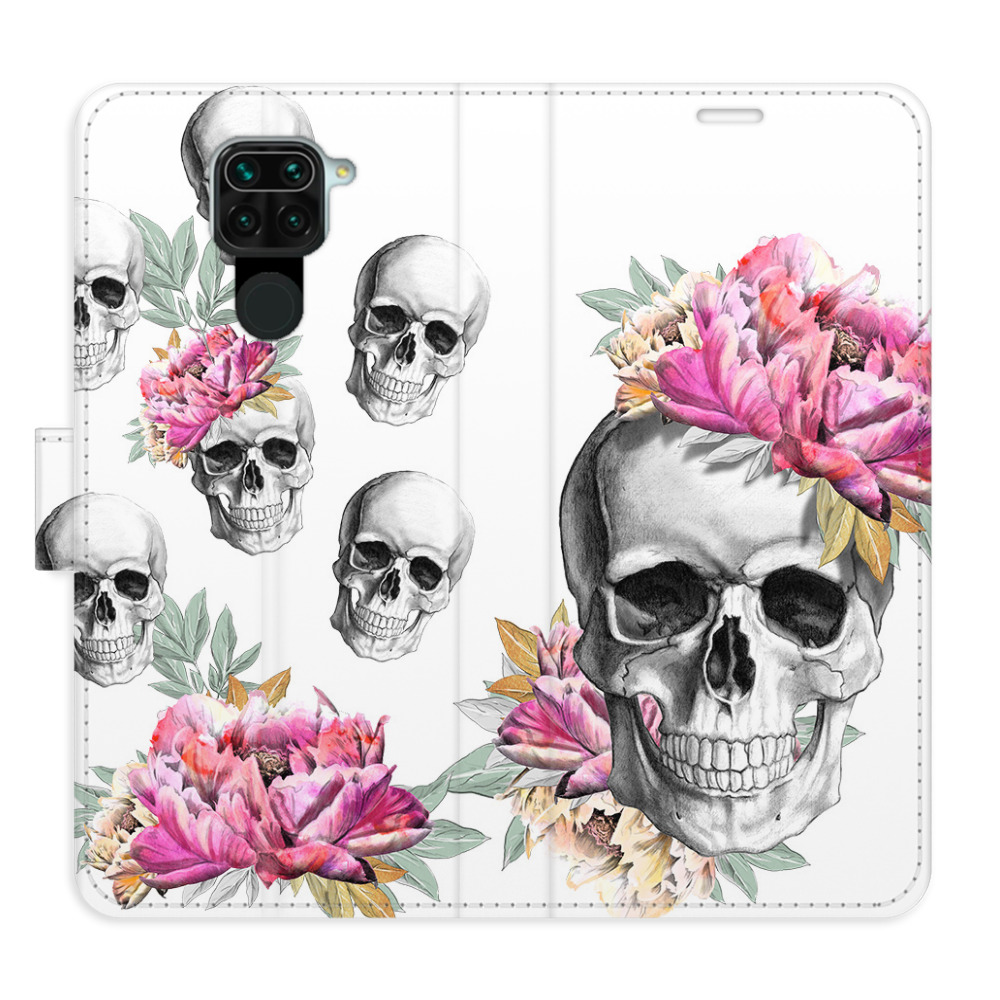 Flipové puzdro iSaprio - Crazy Skull - Xiaomi Redmi Note 9