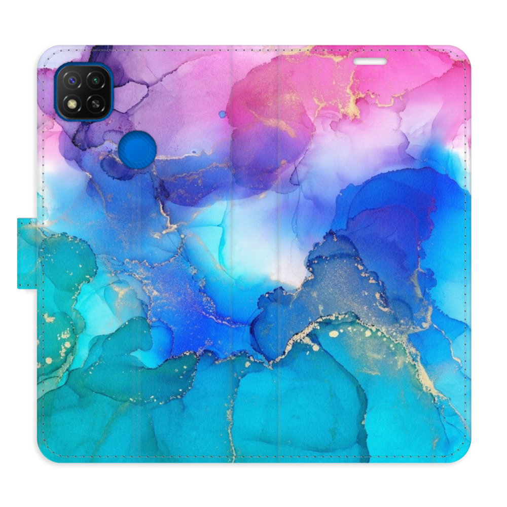 Flipové puzdro iSaprio - BluePink Paint - Xiaomi Redmi 9C