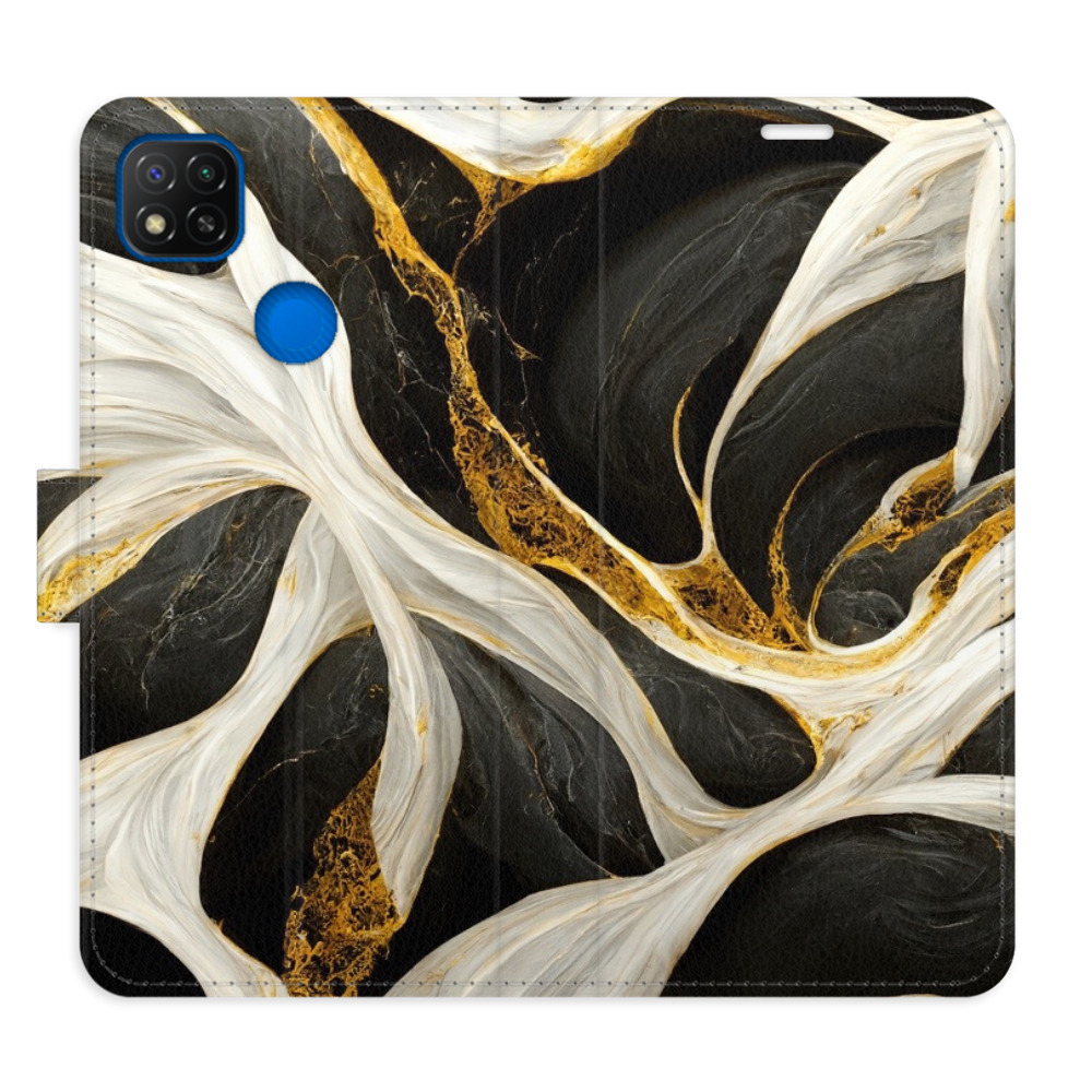 Flipové puzdro iSaprio - BlackGold Marble - Xiaomi Redmi 9C