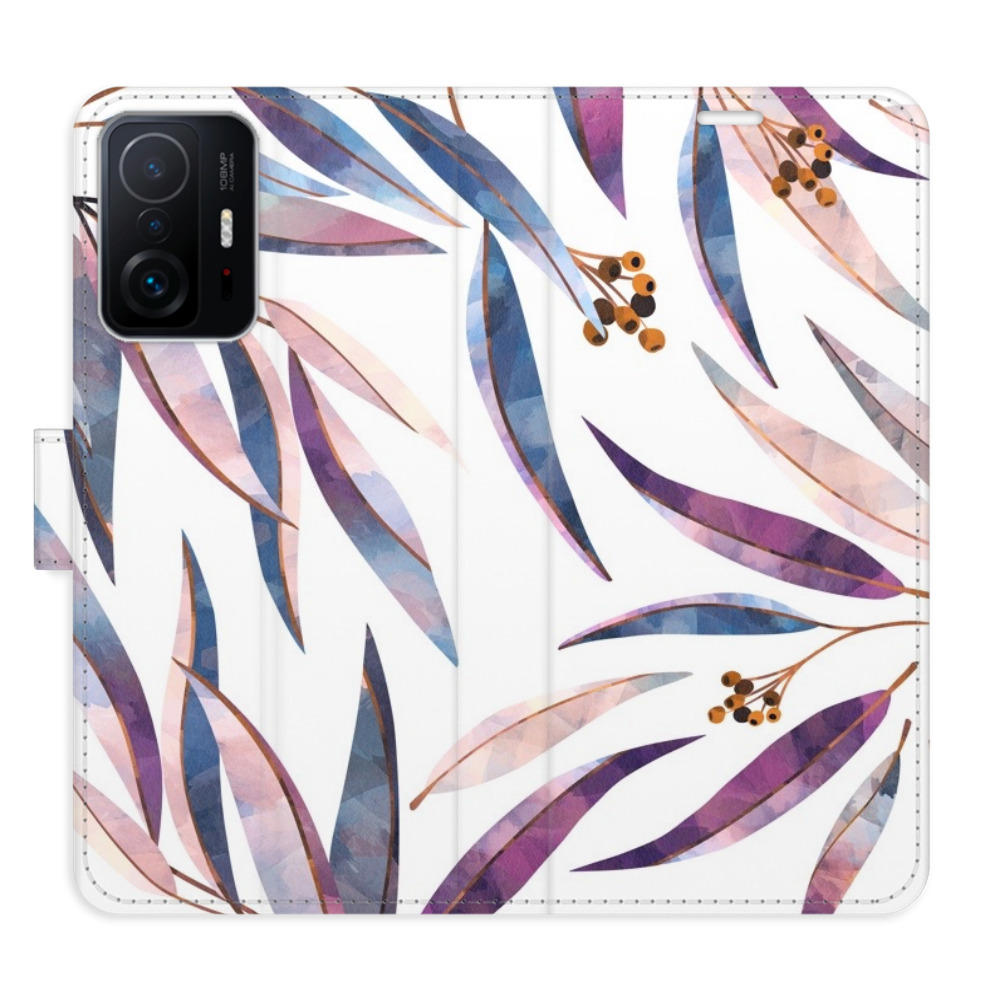 Flipové puzdro iSaprio - Ornamental Leaves - Xiaomi 11T / 11T Pro