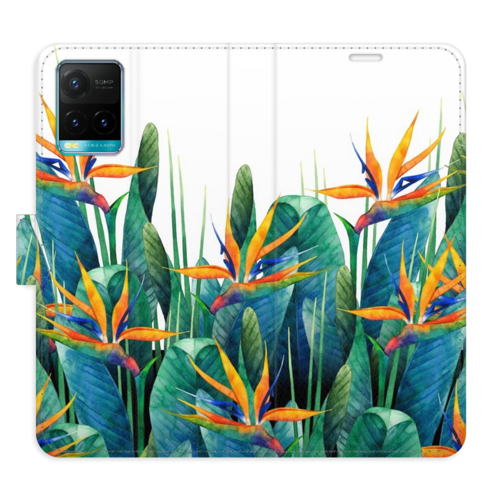 Flipové puzdro iSaprio - Exotic Flowers 02 - Vivo Y21 / Y21s / Y33s
