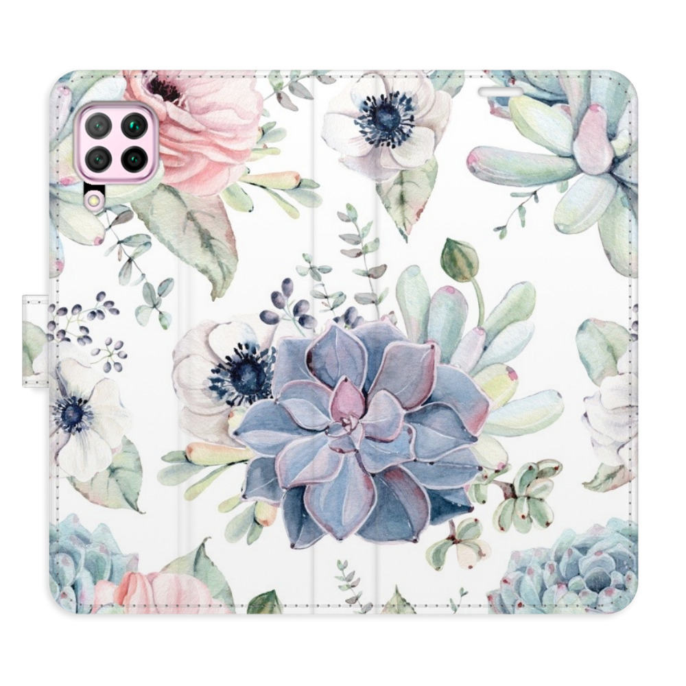 Flipové puzdro iSaprio - Succulents - Huawei P40 Lite