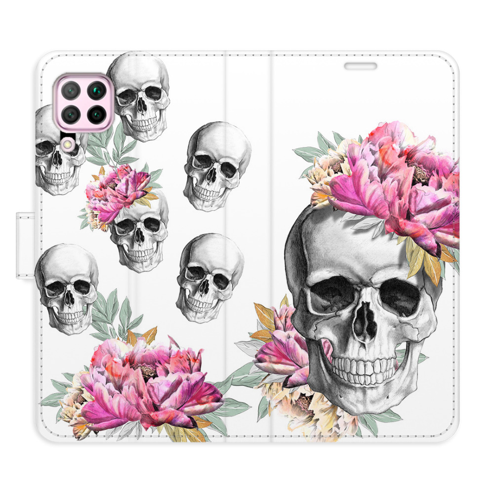 Flipové puzdro iSaprio - Crazy Skull - Huawei P40 Lite