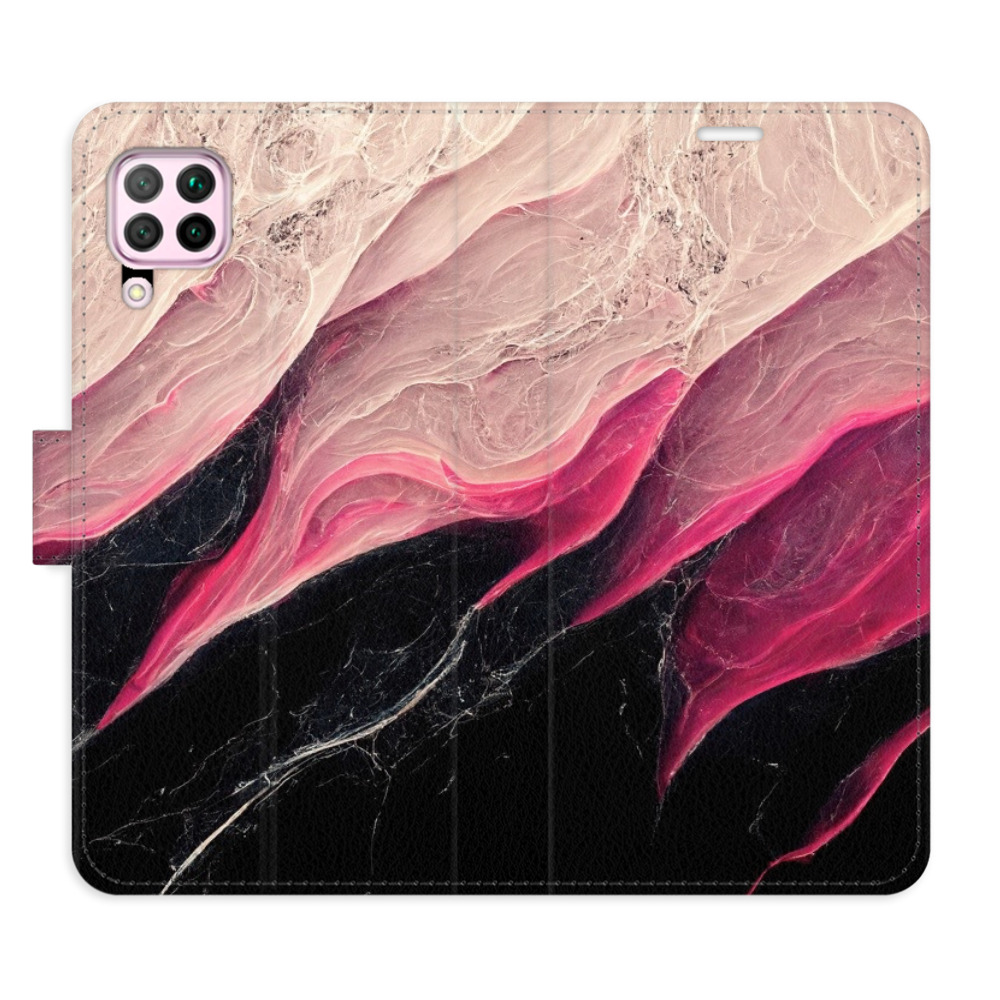 Flipové puzdro iSaprio - BlackPink Marble - Huawei P40 Lite