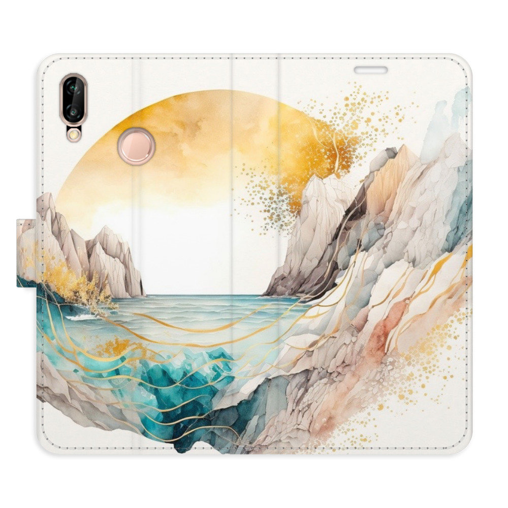 Flipové puzdro iSaprio - Winter in the Mountains - Huawei P20 Lite