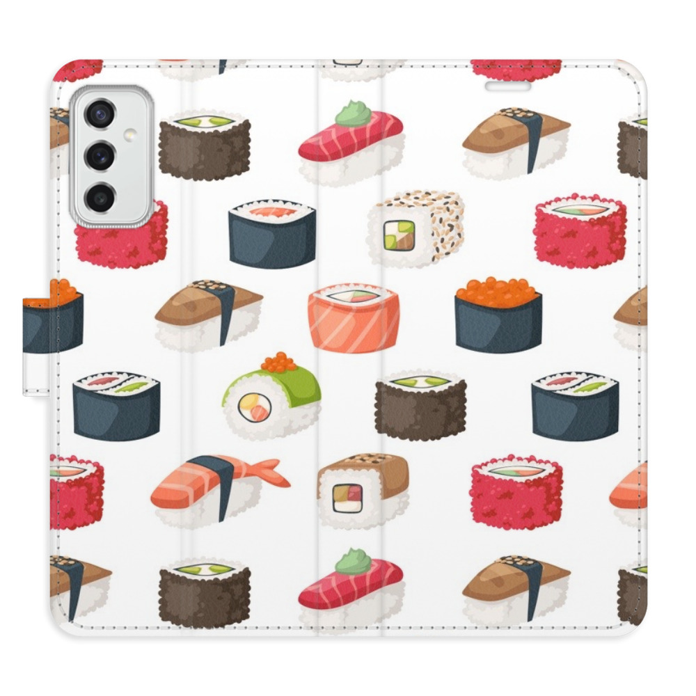 Flipové puzdro iSaprio - Sushi Pattern 02 - Samsung Galaxy M52 5G