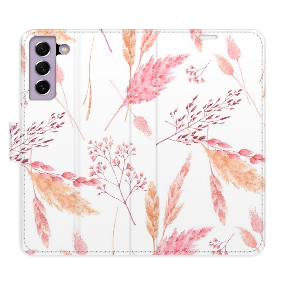 Flipové puzdro iSaprio - Ornamental Flowers - Samsung Galaxy S21 FE 5G