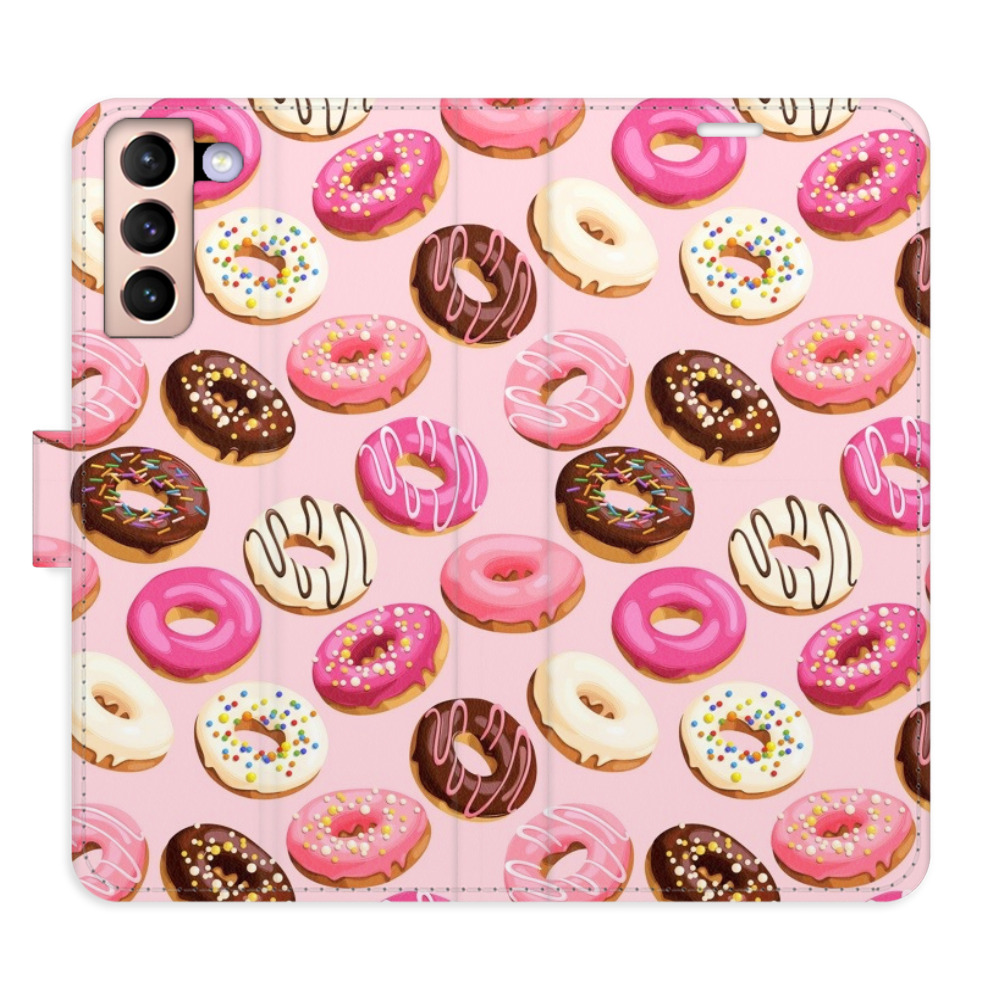 Flipové puzdro iSaprio - Donuts Pattern 03 - Samsung Galaxy S21
