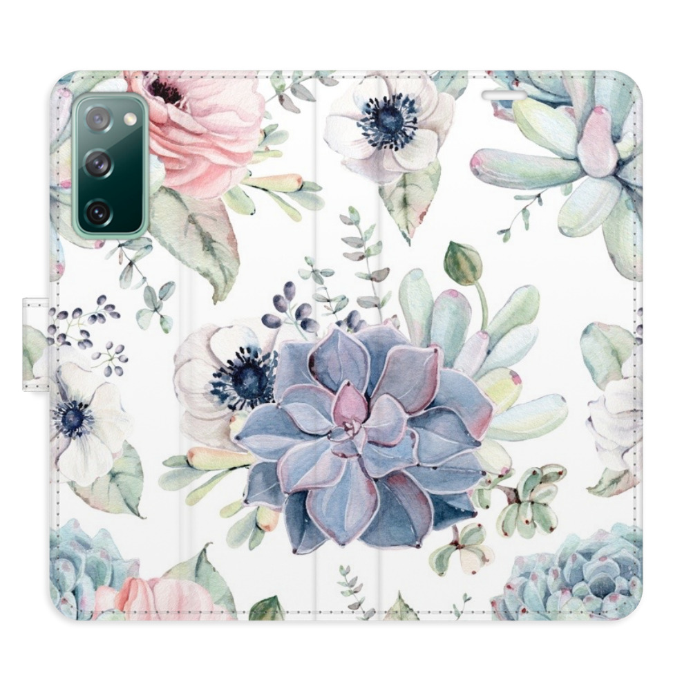 Flipové puzdro iSaprio - Succulents - Samsung Galaxy S20 FE