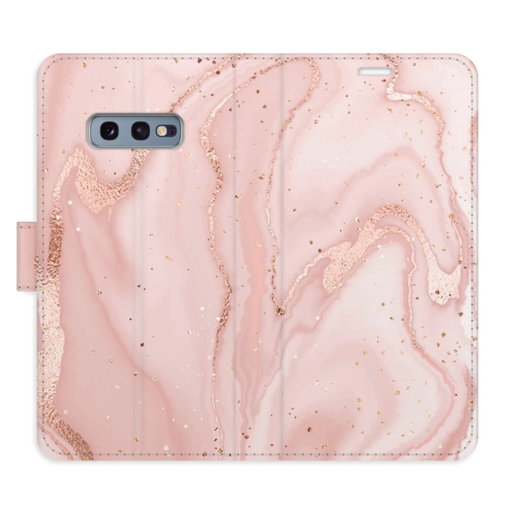 Flipové puzdro iSaprio - RoseGold Marble - Samsung Galaxy S10e