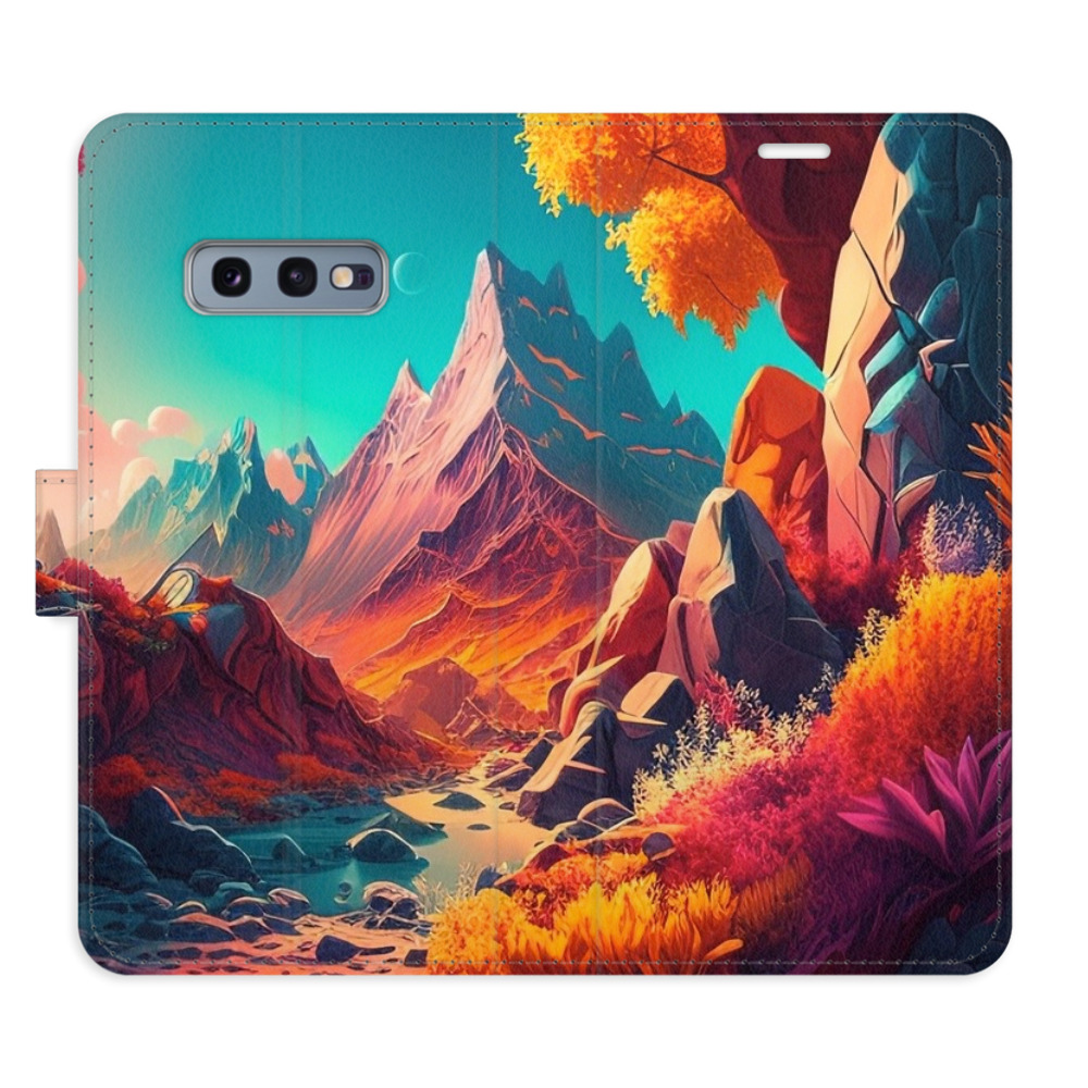 Flipové puzdro iSaprio - Colorful Mountains - Samsung Galaxy S10e