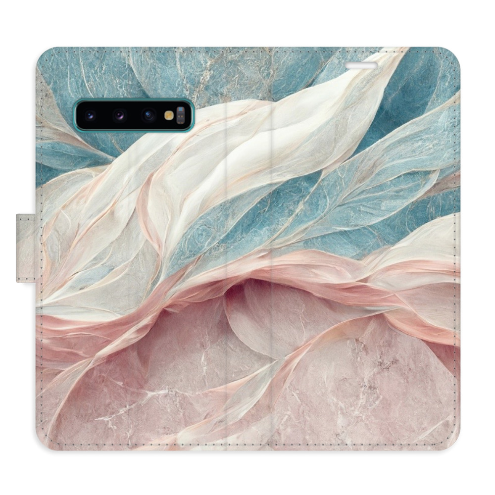 Flipové puzdro iSaprio - Old Leaves 03 - Samsung Galaxy S10