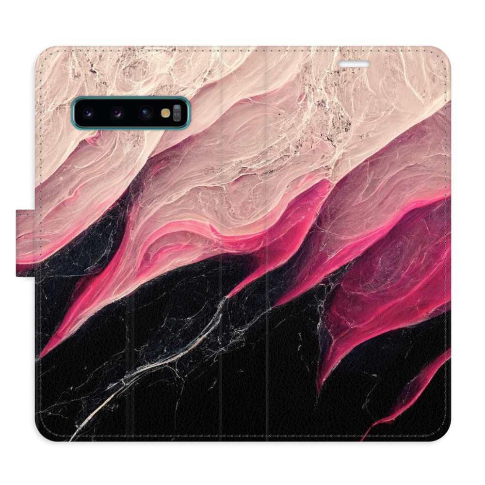 Flipové puzdro iSaprio - BlackPink Marble - Samsung Galaxy S10