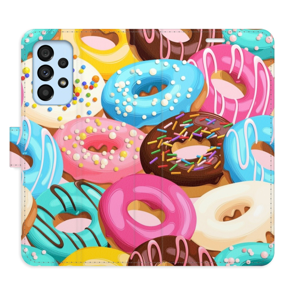 Flipové puzdro iSaprio - Donuts Pattern 02 - Samsung Galaxy A53 5G