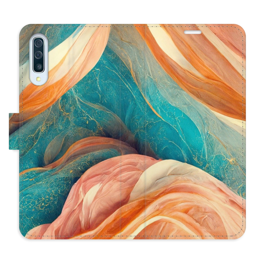Flipové puzdro iSaprio - Blue and Orange - Samsung Galaxy A50