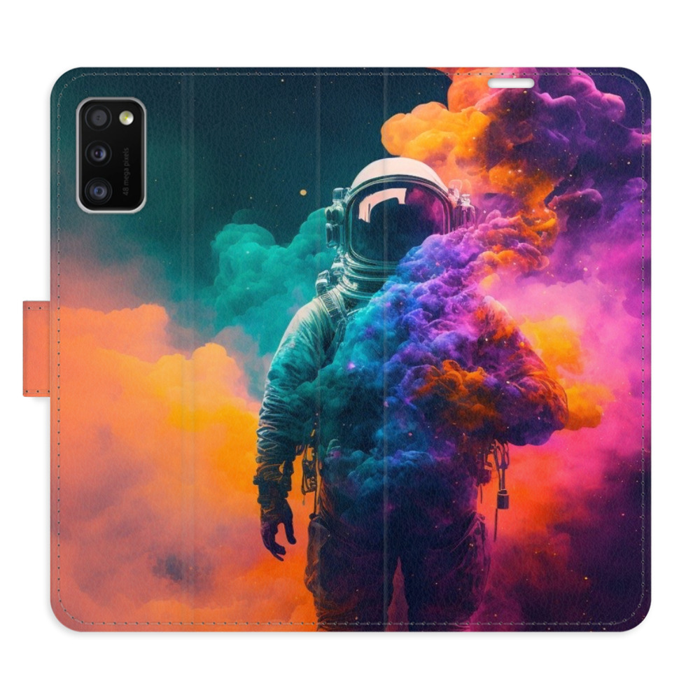 Flipové puzdro iSaprio - Astronaut in Colours 02 - Samsung Galaxy A41