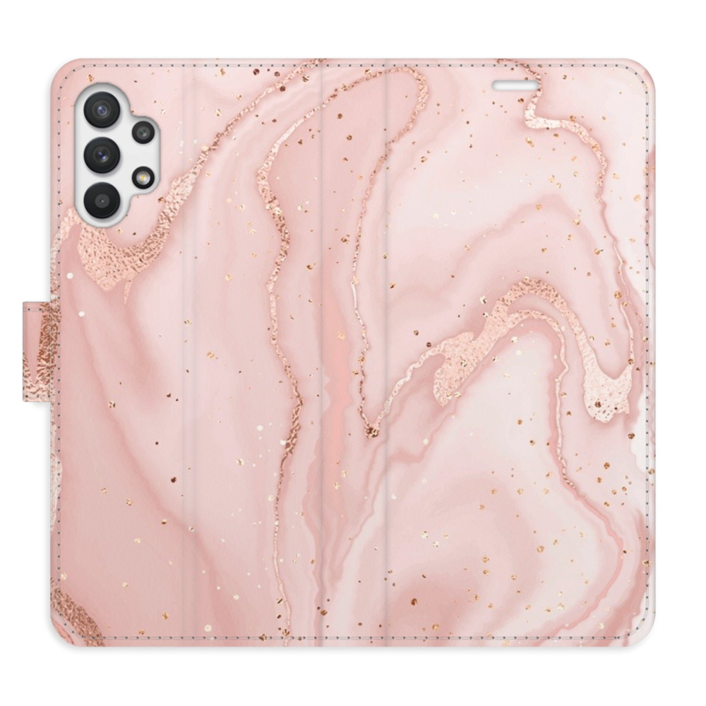 Flipové puzdro iSaprio - RoseGold Marble - Samsung Galaxy A32 5G