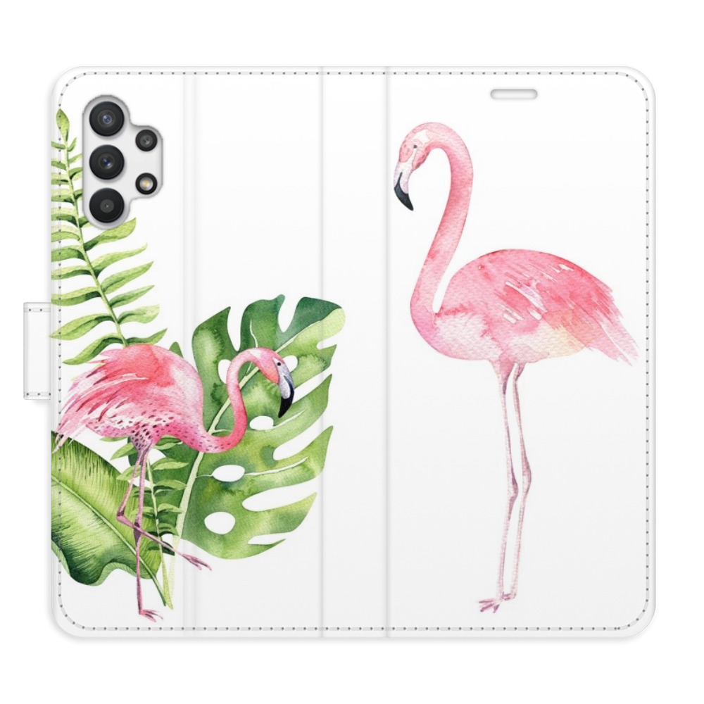 Flipové puzdro iSaprio - Flamingos - Samsung Galaxy A32