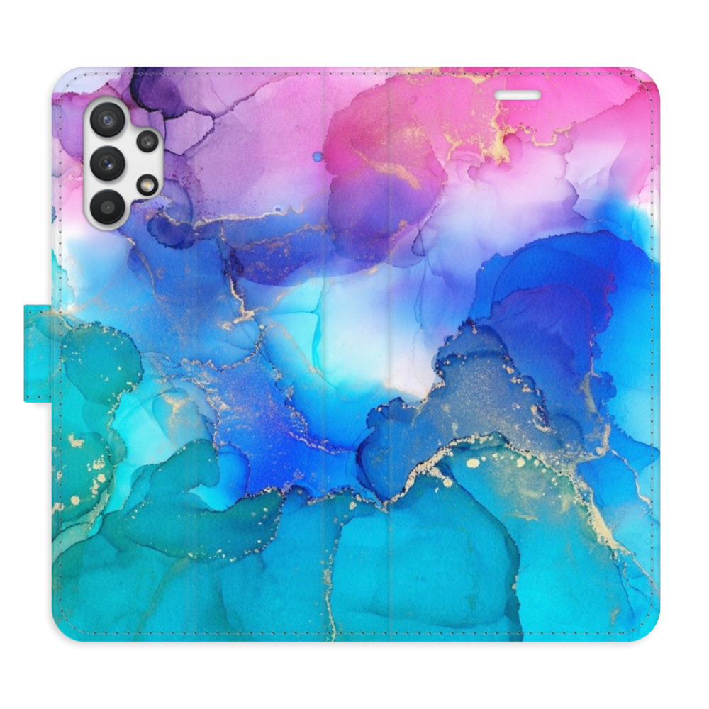 Flipové puzdro iSaprio - BluePink Paint - Samsung Galaxy A32