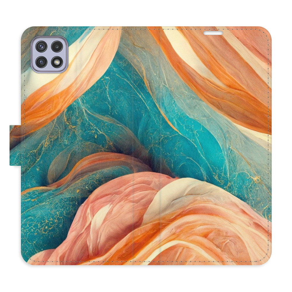 Flipové puzdro iSaprio - Blue and Orange - Samsung Galaxy A22 5G