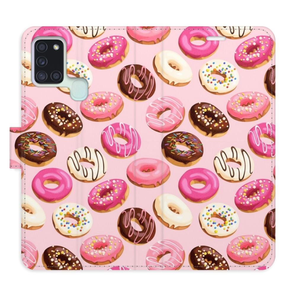 Flipové puzdro iSaprio - Donuts Pattern 03 - Samsung Galaxy A21s