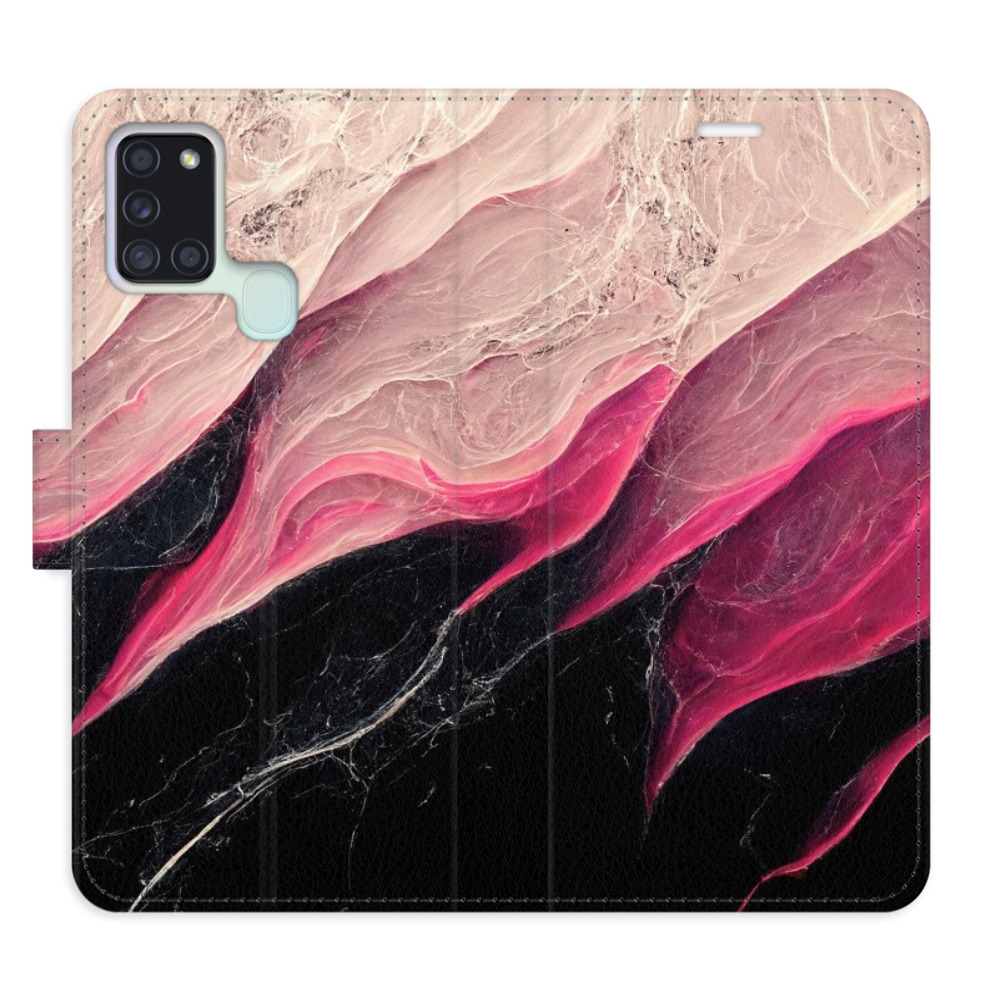 Flipové puzdro iSaprio - BlackPink Marble - Samsung Galaxy A21s