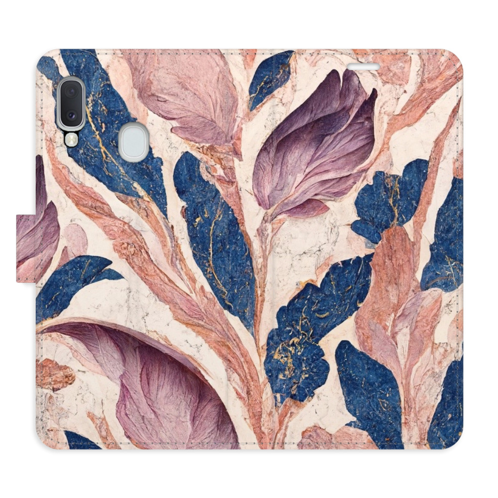 Flipové puzdro iSaprio - Old Leaves 02 - Samsung Galaxy A20e