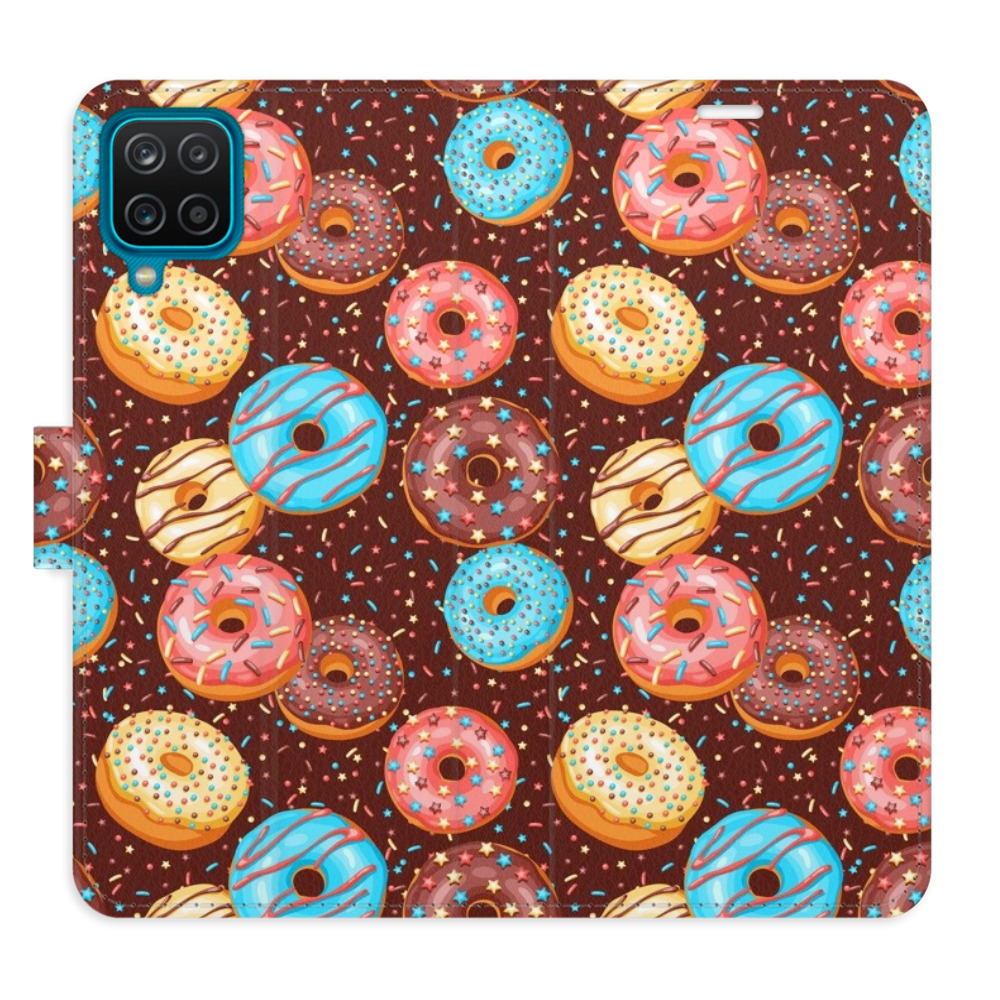 Flipové puzdro iSaprio - Donuts Pattern - Samsung Galaxy A12
