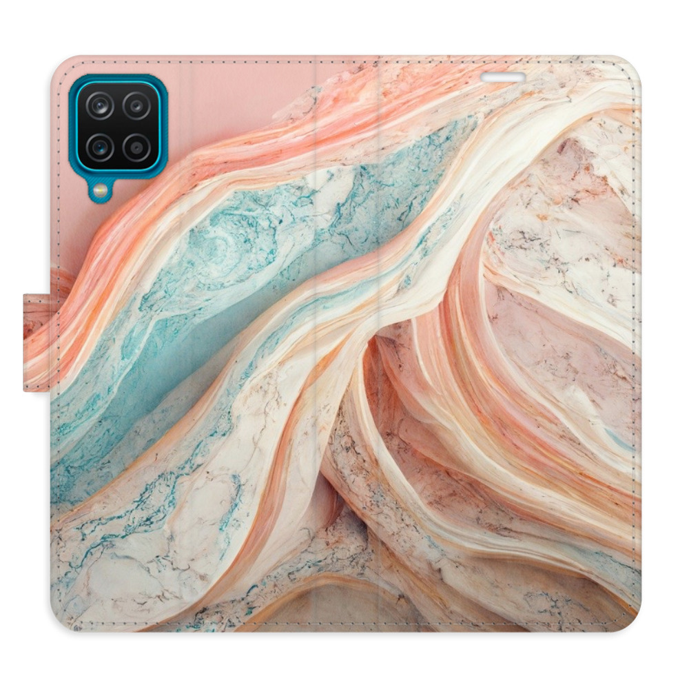 Flipové puzdro iSaprio - Colour Marble - Samsung Galaxy A12