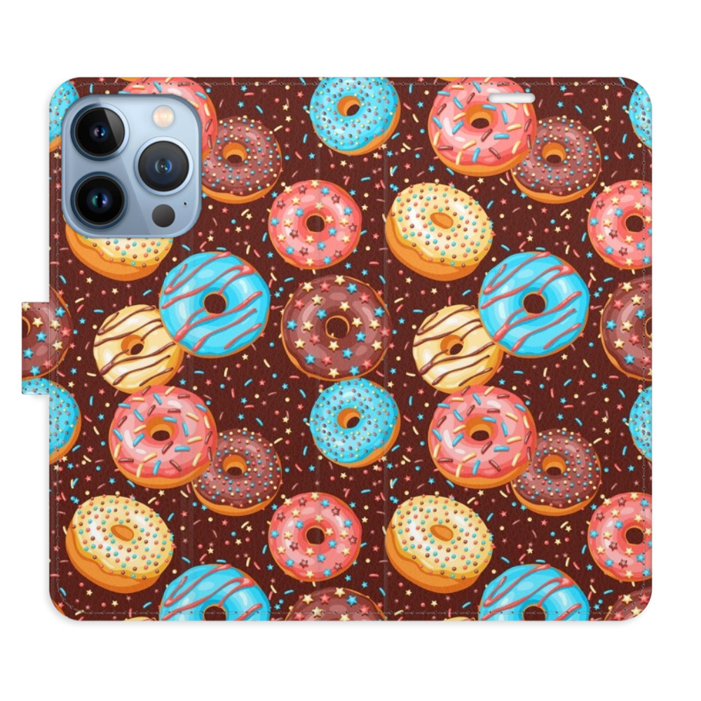 Flipové puzdro iSaprio - Donuts Pattern - iPhone 13 Pro
