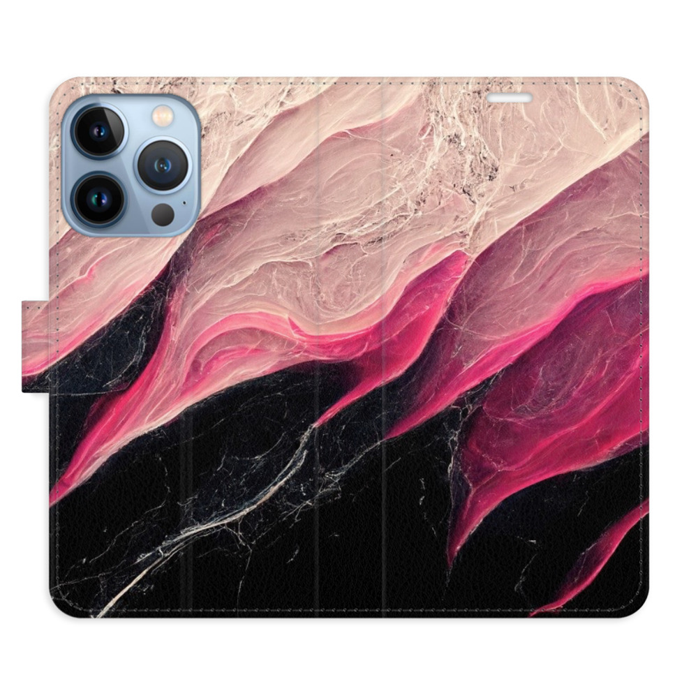 Flipové puzdro iSaprio - BlackPink Marble - iPhone 13 Pro