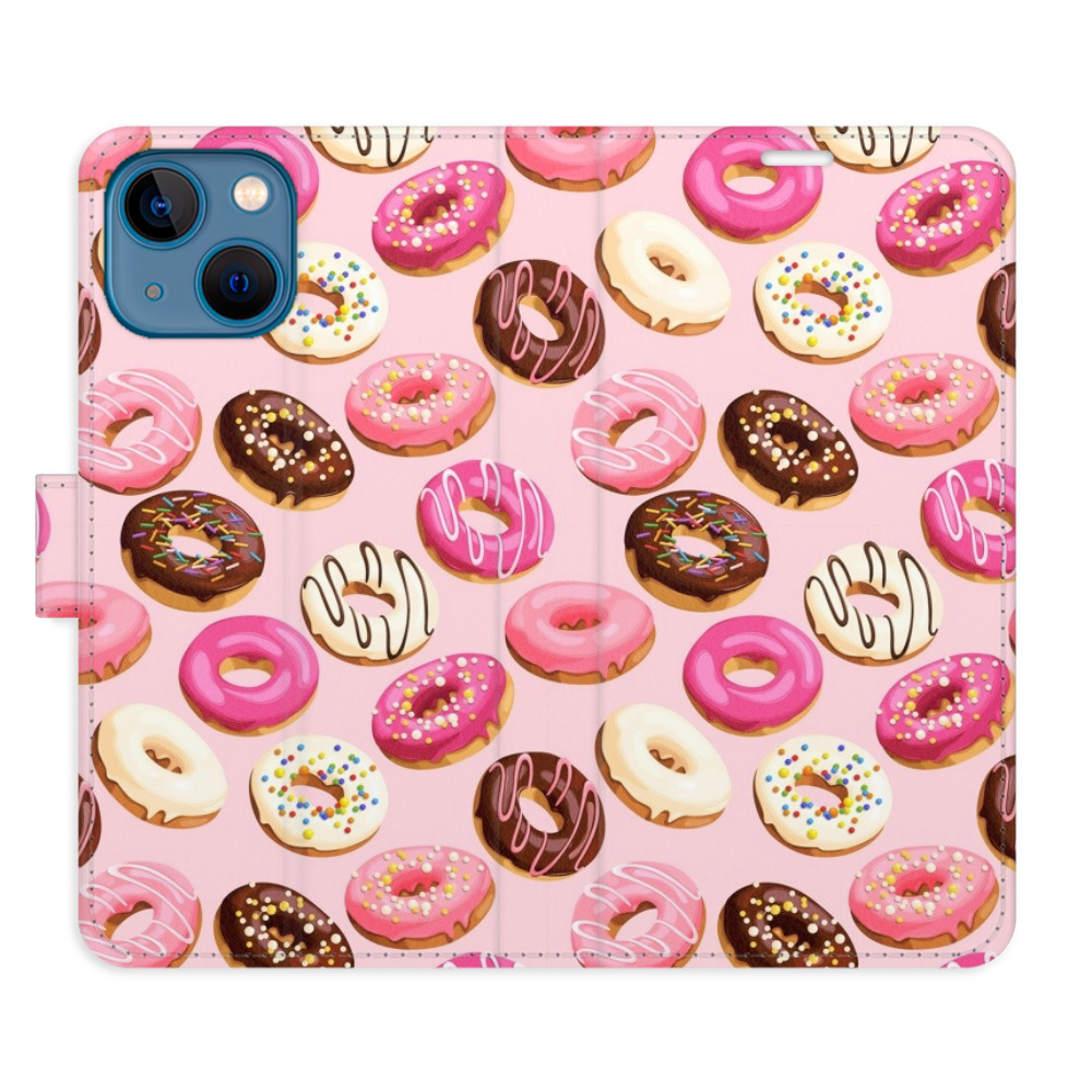 Flipové puzdro iSaprio - Donuts Pattern 03 - iPhone 13 mini