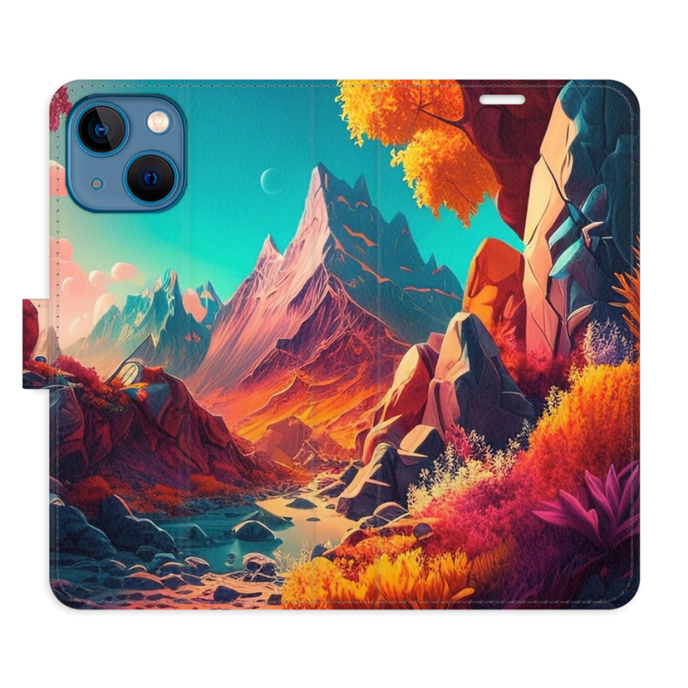 Flipové puzdro iSaprio - Colorful Mountains - iPhone 13 mini
