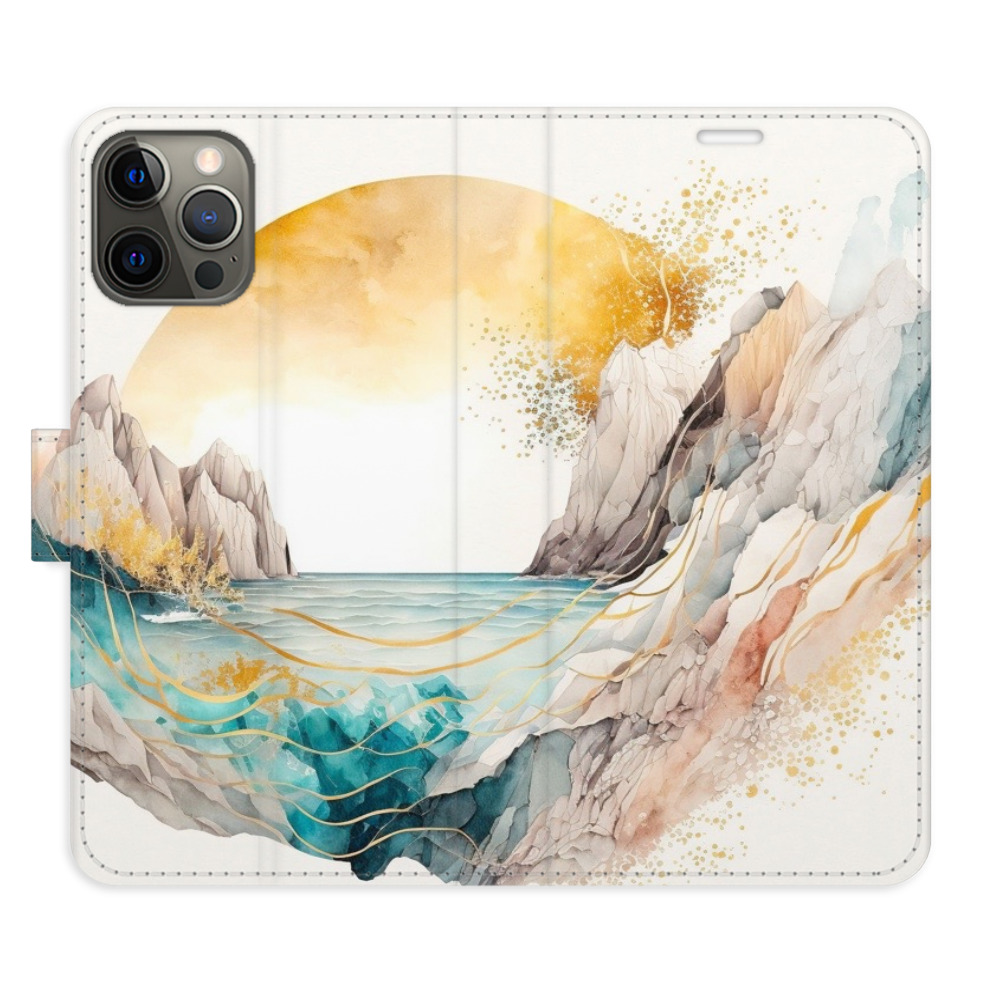 Flipové puzdro iSaprio - Winter in the Mountains - iPhone 12/12 Pro