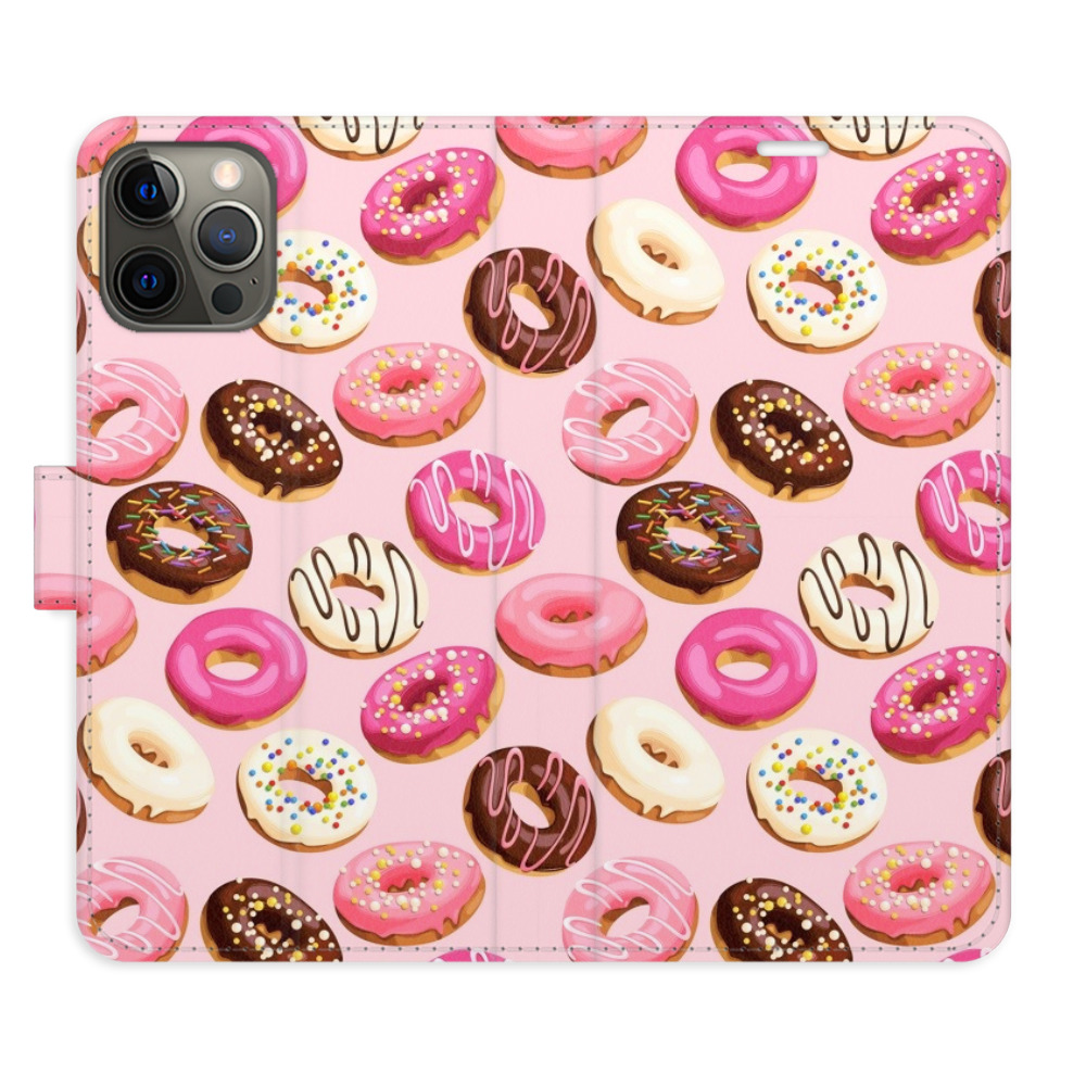 Flipové puzdro iSaprio - Donuts Pattern 03 - iPhone 12/12 Pro