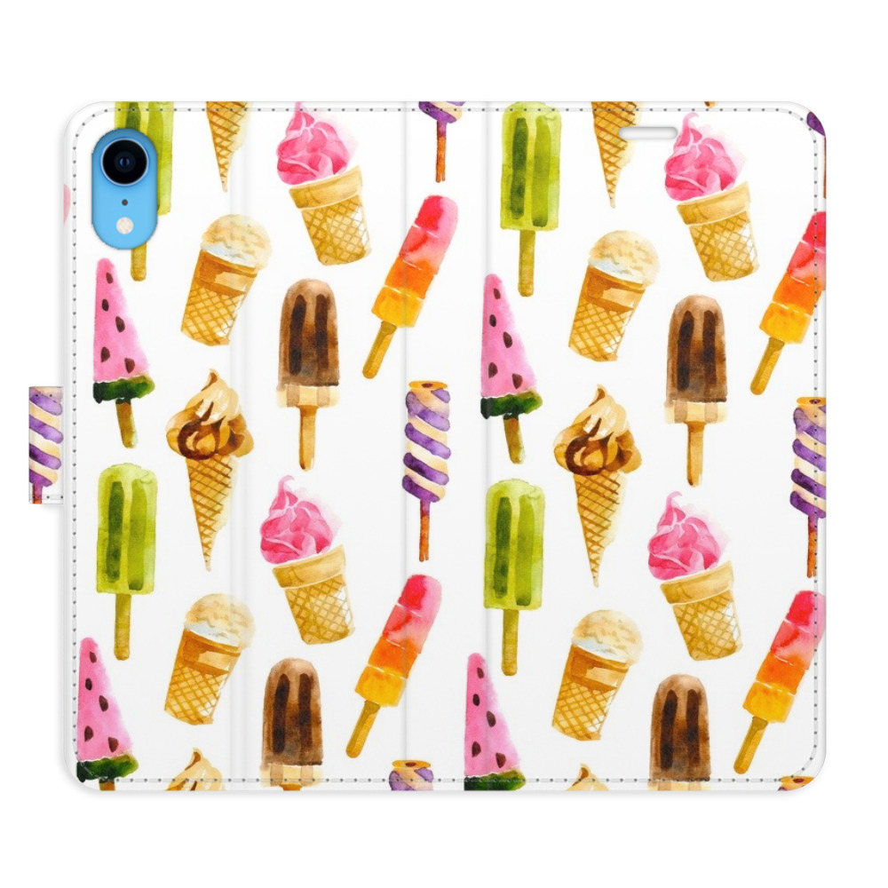Flipové puzdro iSaprio - Ice Cream Pattern - iPhone XR
