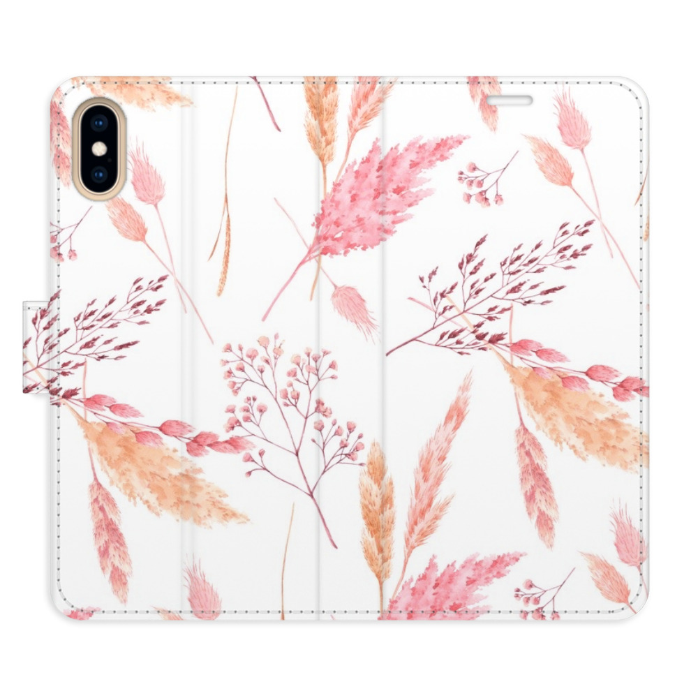 Flipové puzdro iSaprio - Ornamental Flowers - iPhone X/XS