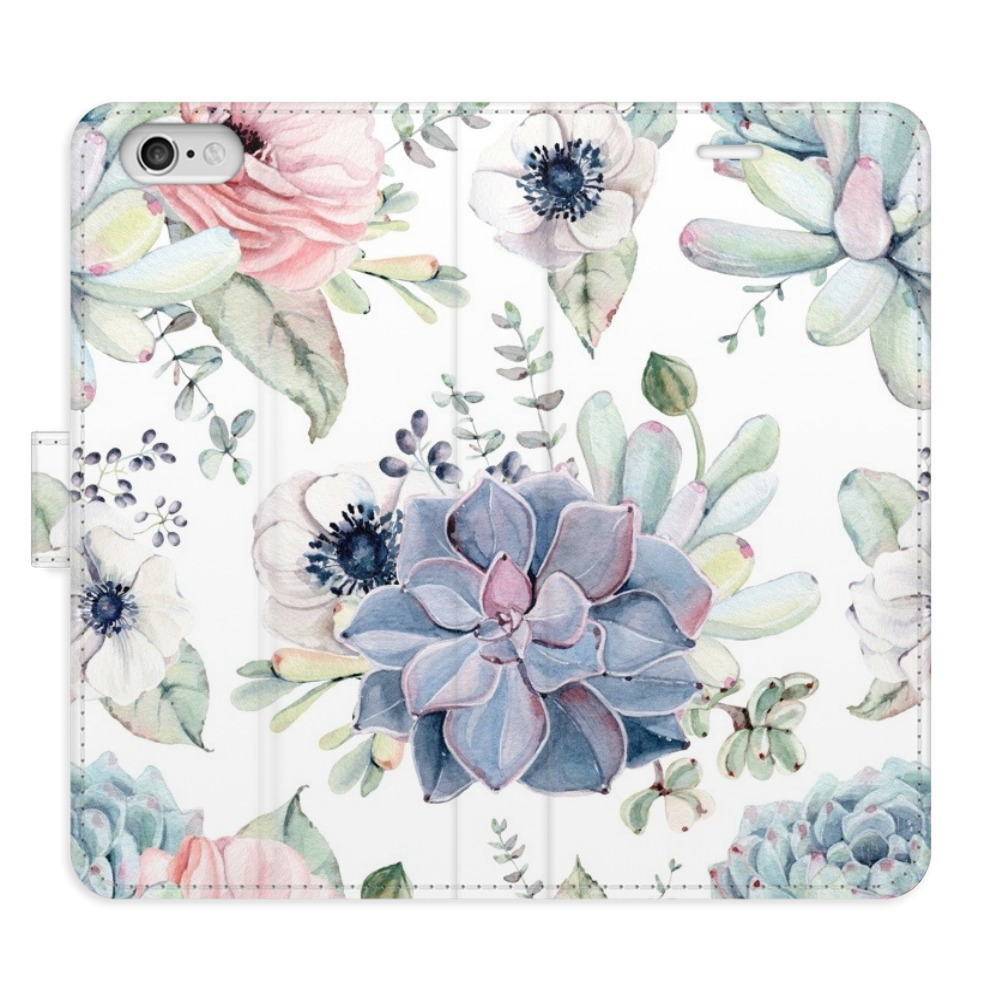 Flipové puzdro iSaprio - Succulents - iPhone 6/6S