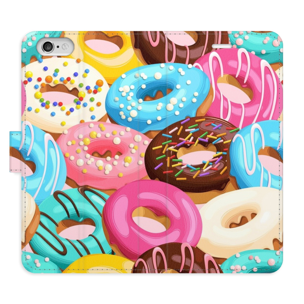 Flipové puzdro iSaprio - Donuts Pattern 02 - iPhone 6/6S