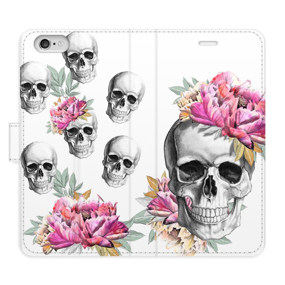 Flipové puzdro iSaprio - Crazy Skull - iPhone 6/6S