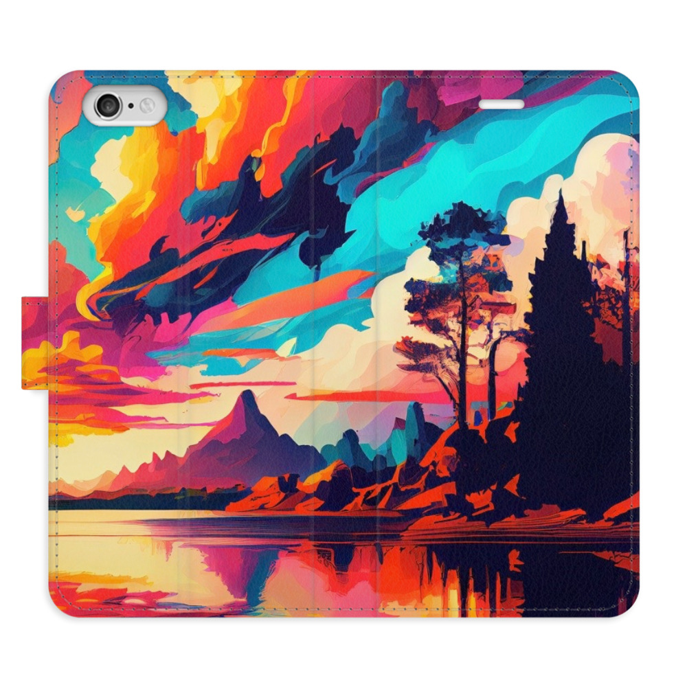 Flipové puzdro iSaprio - Colorful Mountains 02 - iPhone 6/6S