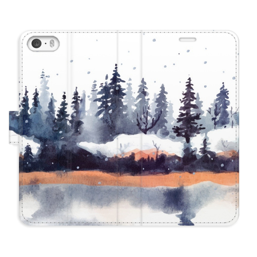 Flipové puzdro iSaprio - Winter 02 - iPhone 5/5S/SE