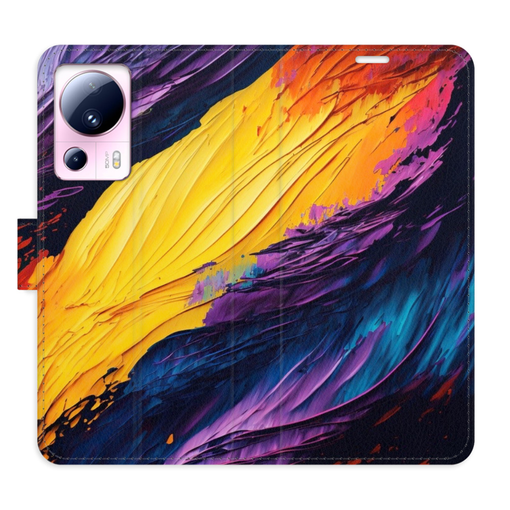 Flipové puzdro iSaprio - Fire Paint - Xiaomi 13 Lite
