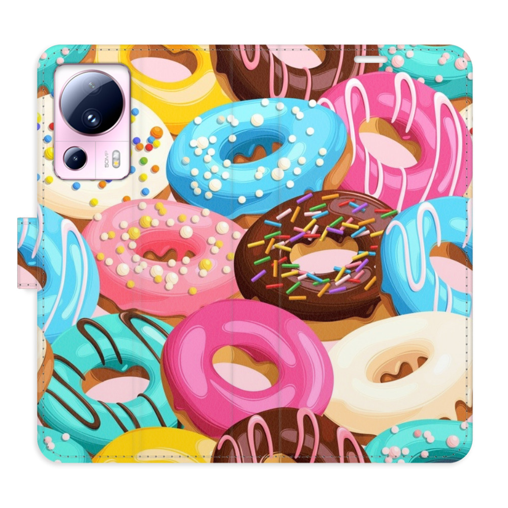 Flipové puzdro iSaprio - Donuts Pattern 02 - Xiaomi 13 Lite