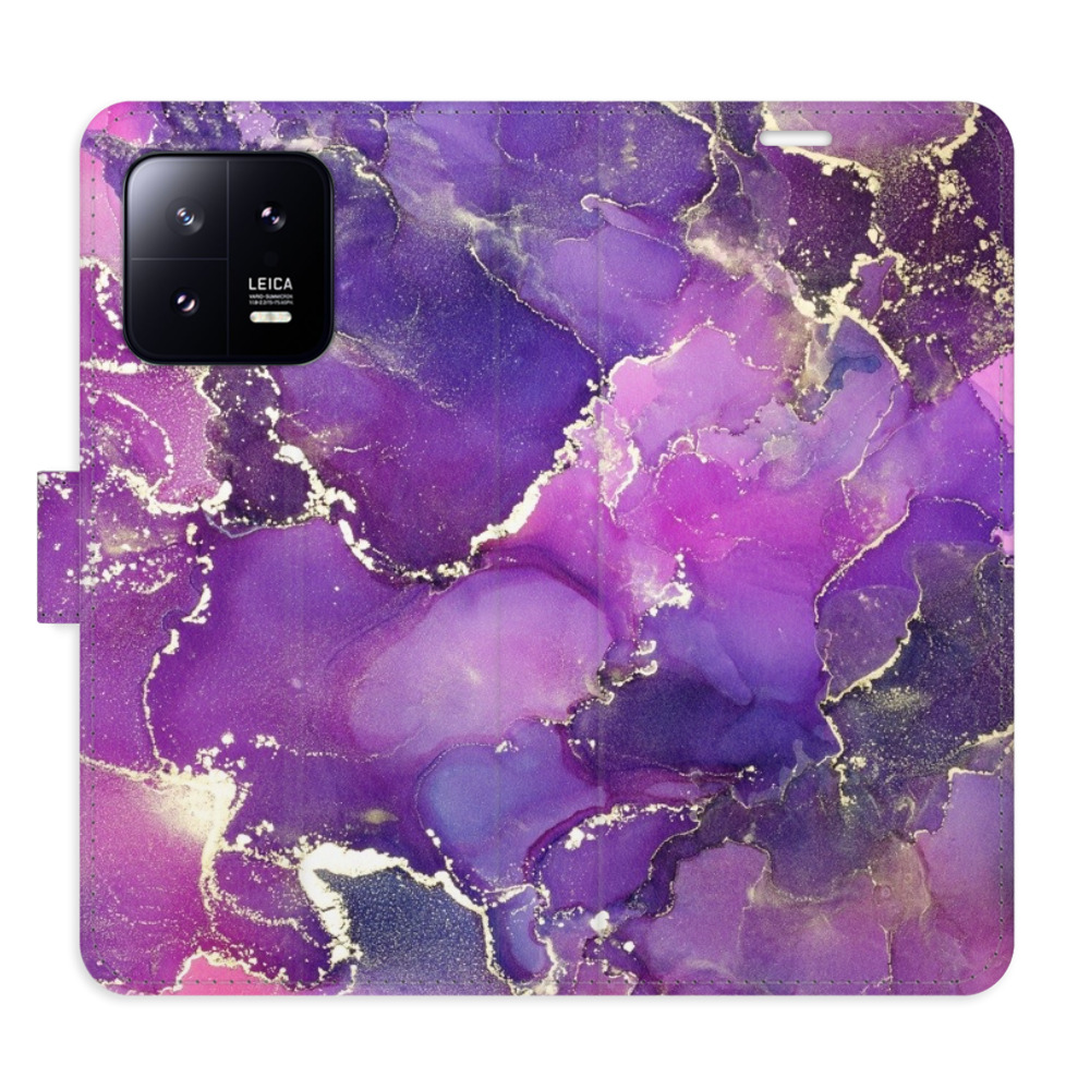 Flipové puzdro iSaprio - Purple Marble - Xiaomi 13