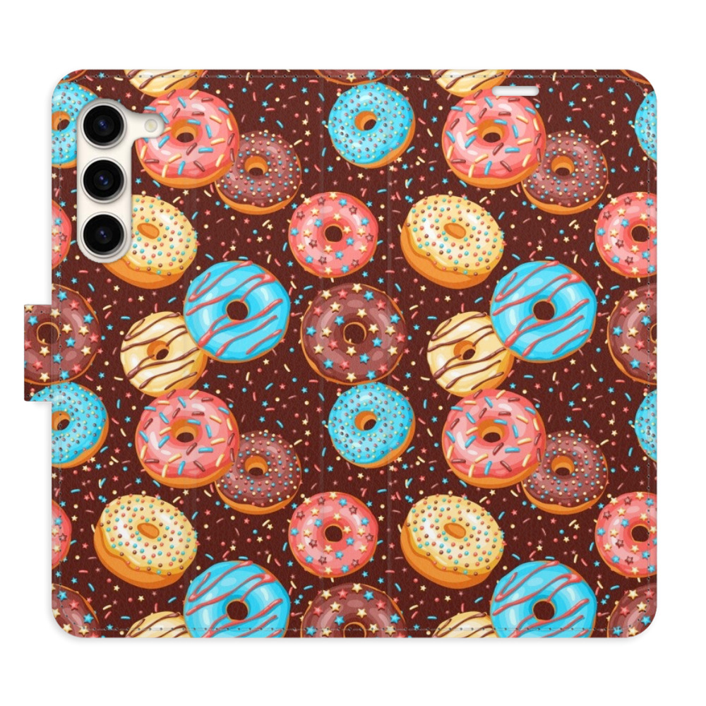 Flipové puzdro iSaprio - Donuts Pattern - Samsung Galaxy S23+ 5G