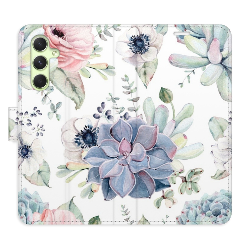 Flipové puzdro iSaprio - Succulents - Samsung Galaxy A54 5G
