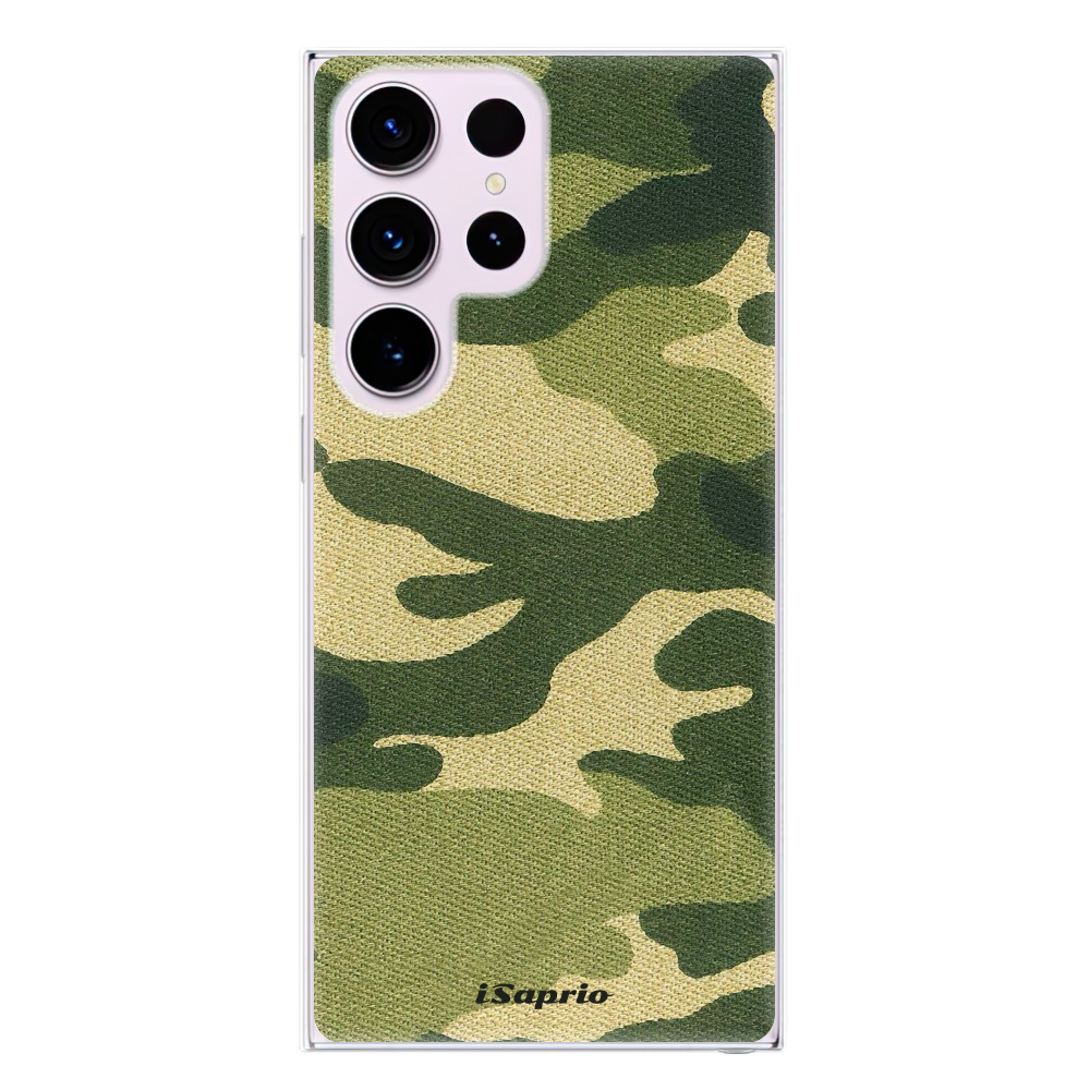Odolné silikónové puzdro iSaprio - Green Camuflage 01 - Samsung Galaxy S23 Ultra