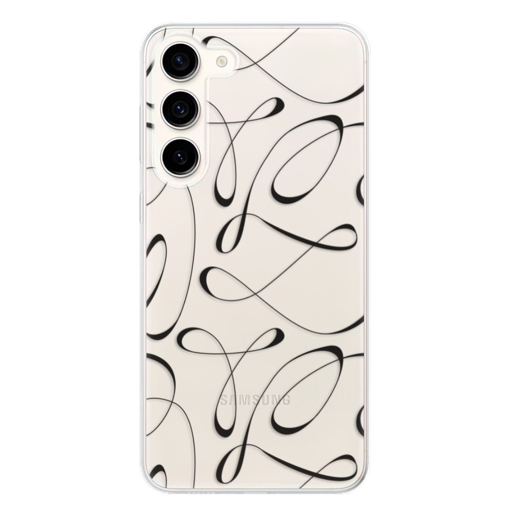 Odolné silikónové puzdro iSaprio - Fancy - black - Samsung Galaxy S23+ 5G