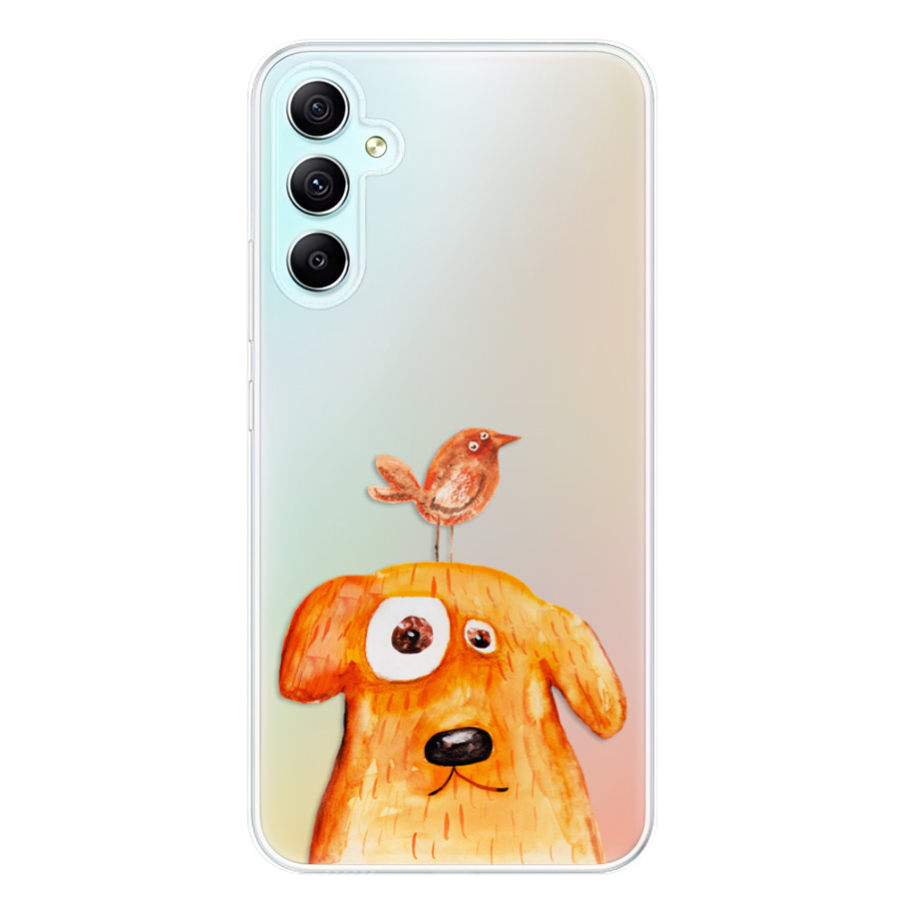 Odolné silikónové puzdro iSaprio - Dog And Bird - Samsung Galaxy A34 5G